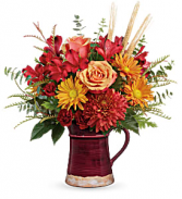 T19T200A Teleflora's Fields Of Fall Bouquet Pitcher