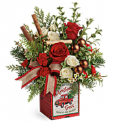 T19X605A Teleflora's Quaint Christmas Bouquet
