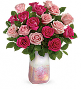 T20V210B Teleflora's Rose Quartz Kisses Bouquet DX