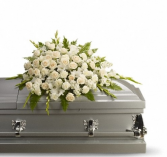 T232-3A Silken Serenity Casket Spray