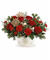 T24X100 Snowflake Symphony Keepsake Vase