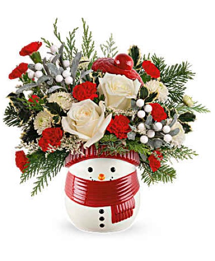 T24X305 Snowy Delight Keepsake Vase