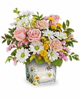 T25E305 Honey Kissed Bouquet Codified Vase