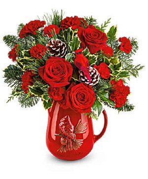 T25X305 Scarlet Melody Bouquet Keepsake Vase