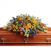 T282-5A Colorful Reflections Casket Spray