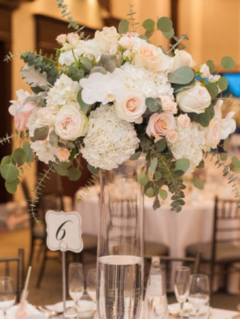 Table centrepiece  Reception flowers