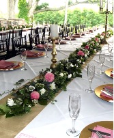 Table garland Hand laid garland