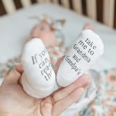 Take me to Grandma & Grandpa! Baby socks