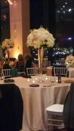 Tall centerpieces Stunning blush and Ivory centerpieces