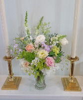 Tall Pastel  Vase Arrangement 