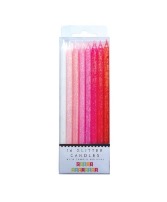 Tall Pink Gradient 16 Candle Set 