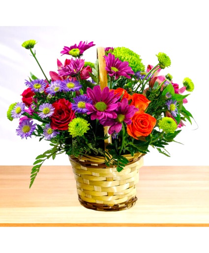 Tangello Spritz Basket Arrangement