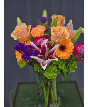 Tangerine Bliss Flower Arrangement