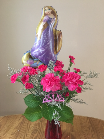 tangled princes vase arrangment
