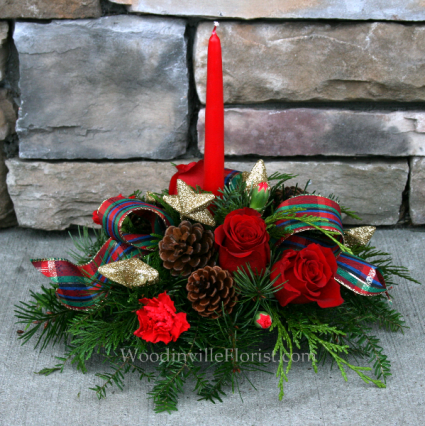 Tartan Table Centerpiece In, Round Table Woodinville