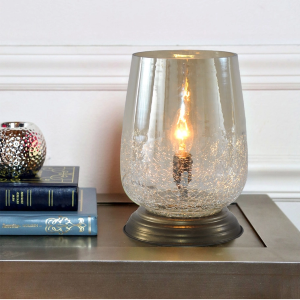 Taupe Handblown Glass Shade Tiffany Lamp Gift