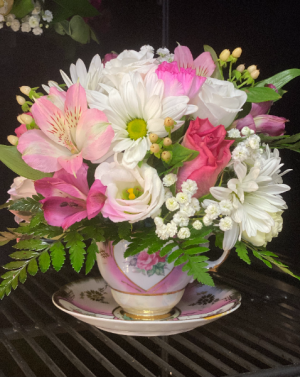 Tea Cup Arrangement Tea cup keepsake