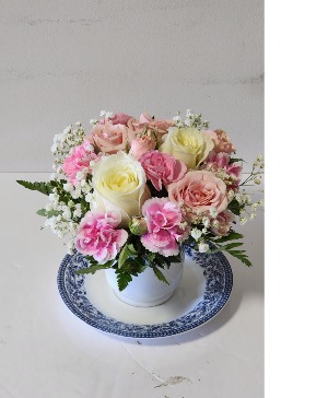 Tea cup arrangement  