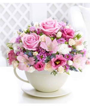 Tea Cup Bouquet 