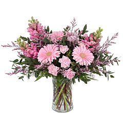 Tea party in pinks Vase Arrangement