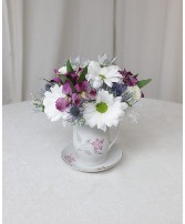 Tea Time Cup & Saucer will vary in Kenosha, Wisconsin | Sunnyside Florist Of Kenosha