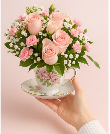 Teacup Flowers in Villa Park, IL | Vicbell Flowers Teacup Flowers in Villa Park, IL | Vicbell Flowers