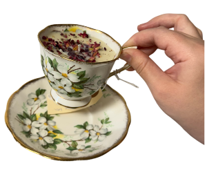 Teacup & Saucer Candle #1