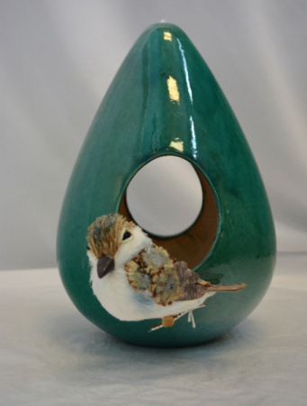 Teal Bird Feeder Gift In Holland Mi Glenda S Lakewood Flowers