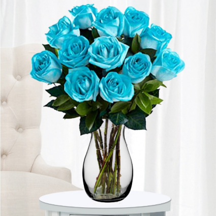 Teal Roses in Independence, MO - Blue Vue Flowers