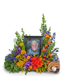 Tears in Heaven Personalized Memorial Tribute Sympathy Arrangement