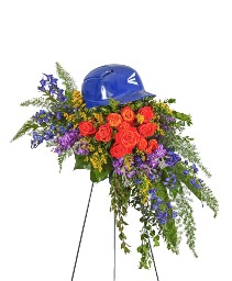 Tears in Heaven Personalized Standing Spray Sympathy Arrangement