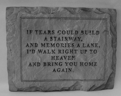 Tears Stone Memorial Stone