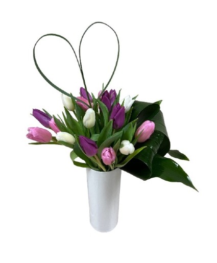 Tease her with tulips Valentine's Day flowers