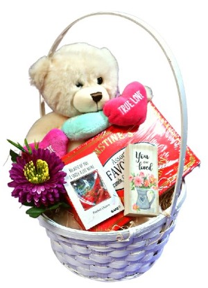 Teddy and Chocolates Basket 