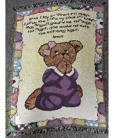 Teddy Bear Throw Afghan Blanket