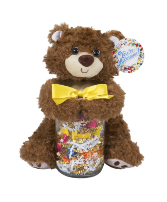 Teddy Bear with Mason Jar of Candy 