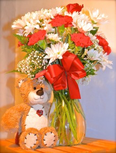 Teddy Bear Bouquet All Around in Des Plaines, IL | CR FLOWERS AND THINGS