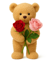 Teddy with Roses 