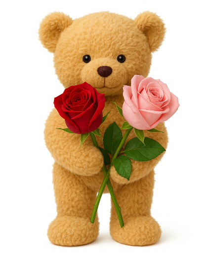 Teddy with Roses