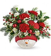 Tel Snowman Ornament Arrangement