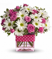  Polka Dots and Posies Vase Arrangment