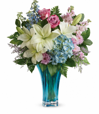 Telaflora's Heart's Pirouette Bouquet Vase Arrangement