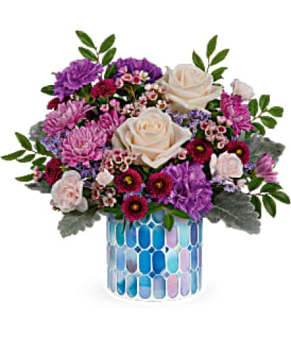 T22S100 Blue Beauty Keepsake Vase