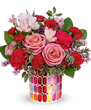 Teleflora- charming mosaic bouquet Valentines