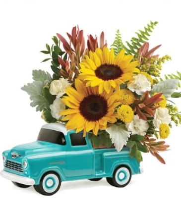 Teleflora Chevy Pickup Bouquet and Keepsake in Monroeville, PA | Laura's Floral Boutique Teleflora Chevy Pickup Bouquet and Keepsake in Monroeville, PA | Laura's Floral Boutique