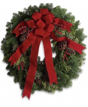 Teleflora Classic Holiday Wreath T129-1B