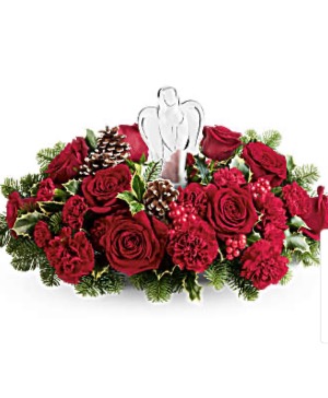Teleflora Crystal Angel centerpiece