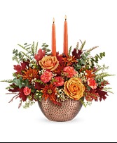 Teleflora Gleaming Copper Centerpiece 