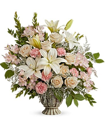 Teleflora's Peaceful Joy Urn Bouquet Decorative Urn in Destrehan, LA | Plantation Decor