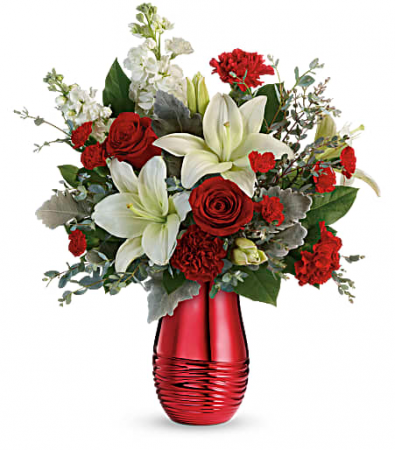 Teleflora Radiantly Rouge Bouquet